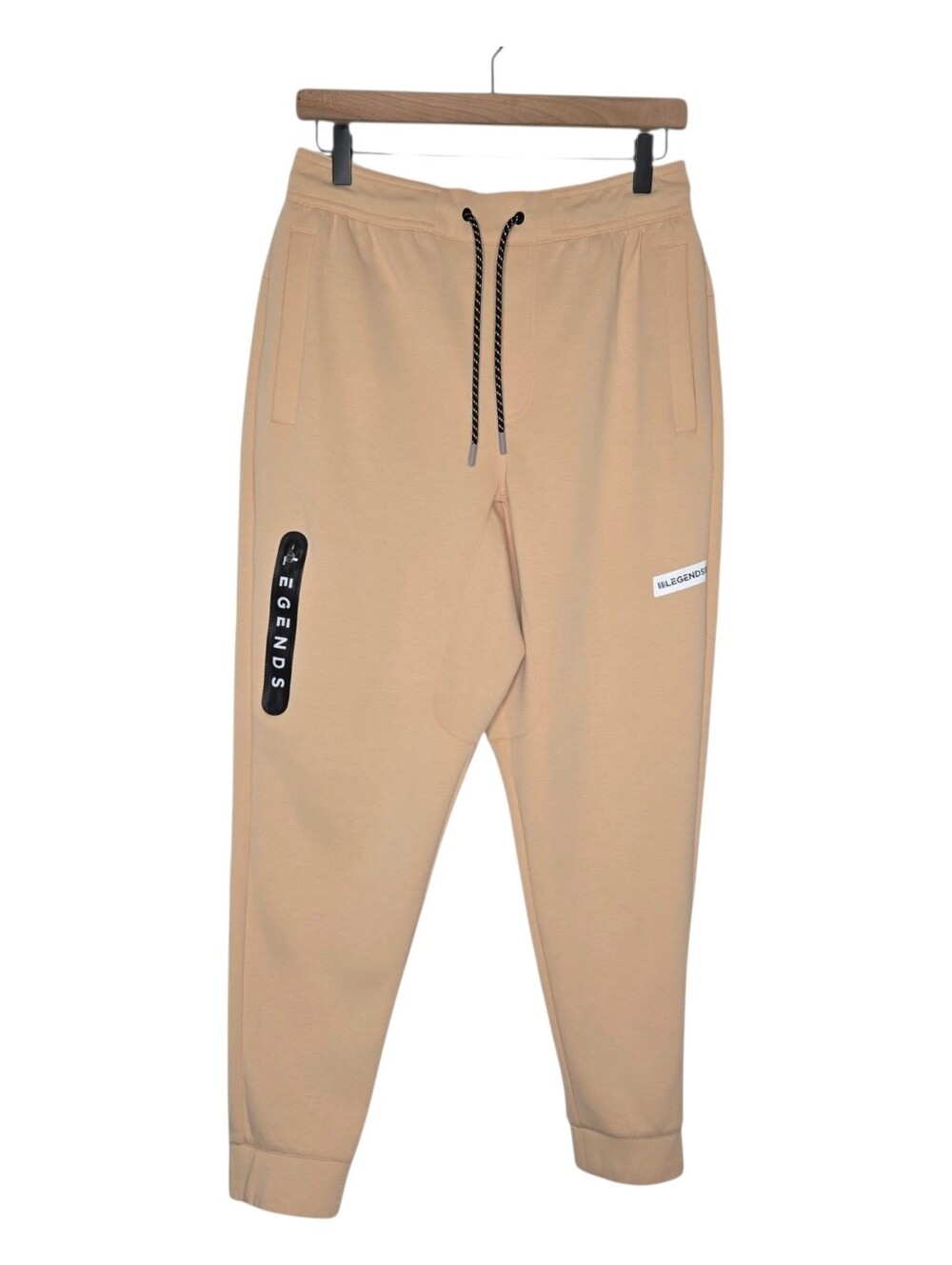 Legends Mens Khaki Tan Gym Workout Hawthorne Tech Joggers Pants Size Medium